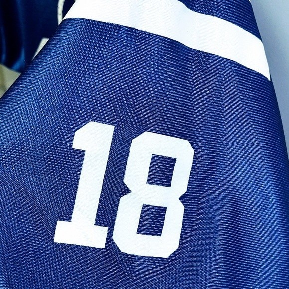 PEYTON MANNING INDIANAPOLIS COLTS TEAM APPAREL AUTHENTIC #18 FOOTBALL JERSEY XL - Picture 11 of 15